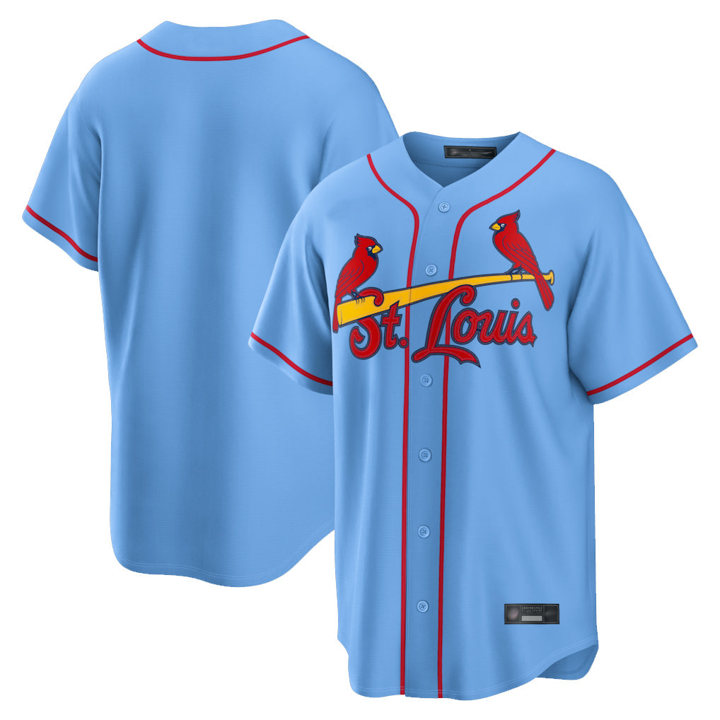 CAdoa St. Louis Cardinals Blank Player Light Blue Home Limited Game Stitched Jerseys