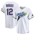 CAdoa TB.Rays #12 Wade Boggs Player White City Connect Home Stitched Jerseys