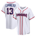CAdoa TB.Rays #13 Junior Caminero Player White 2026 World Classic Limited Stitched Jerseys