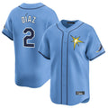 CAdoa TB.Rays #2 Yandy Diaz Player Light Blue Home Limited Stitched Jerseys
