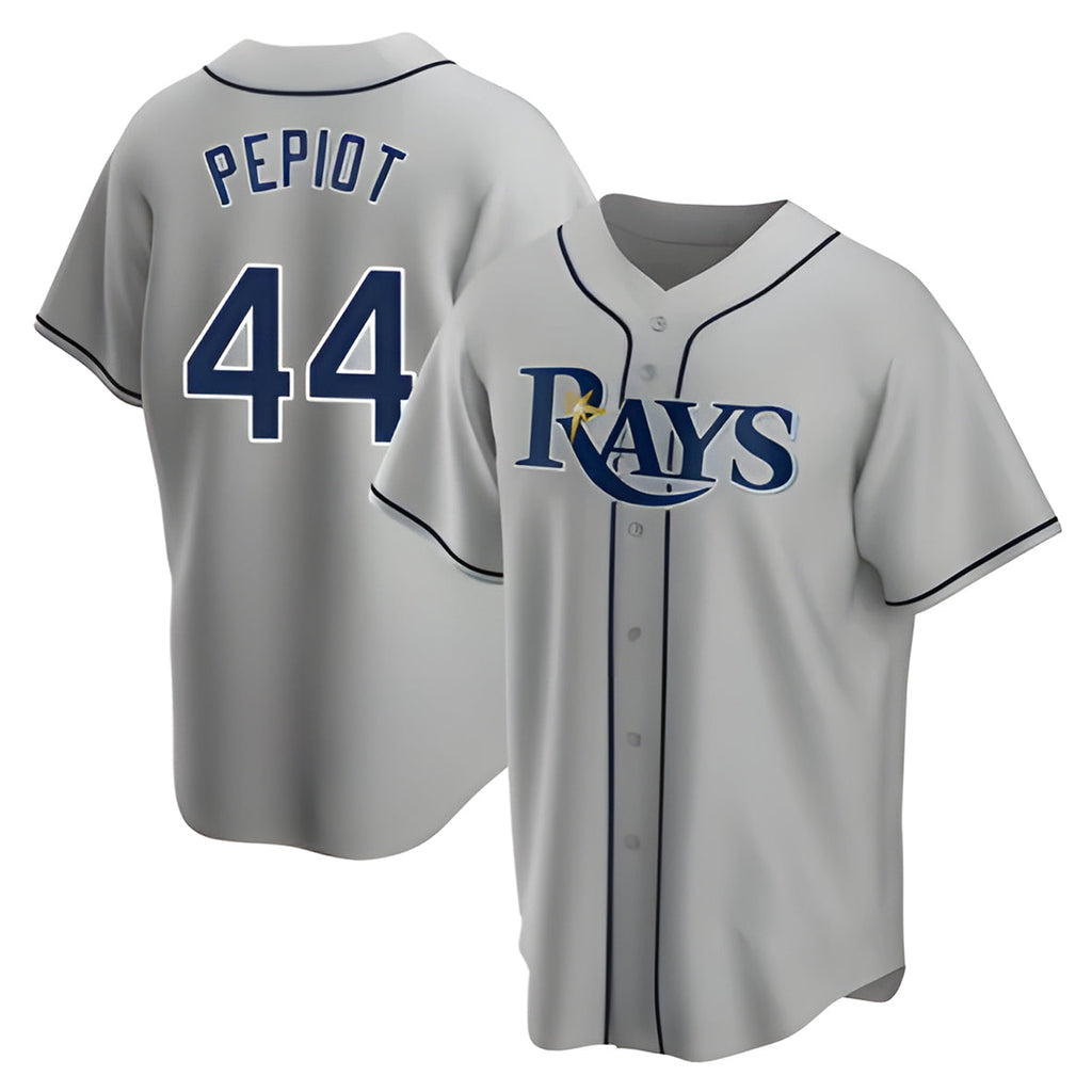 CAdoa TB.Rays #44 Ryan Pepiot Player Gray Home Game Stitched Jerseys