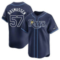 CAdoa TB.Rays #57 Drew Rasmussen Player Navy Home Limited Stitched Jerseys