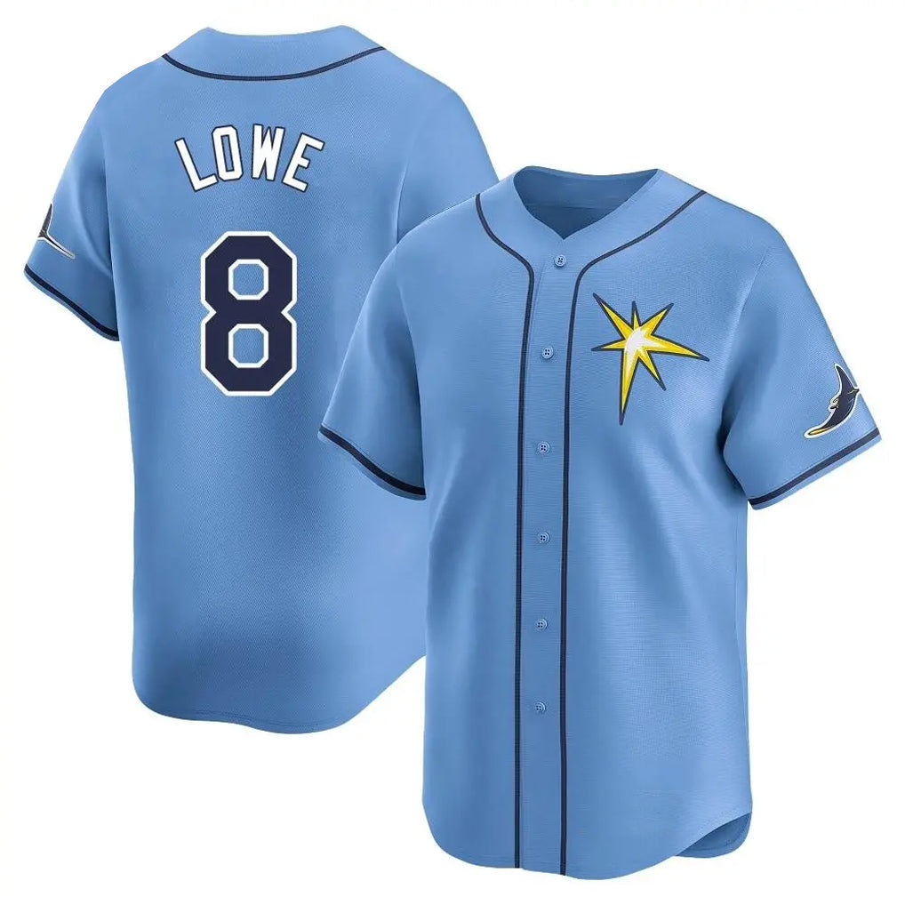 CAdoa TB.Rays #8 Brandon Lowe Player Light Blue Home Limited Stitched Jerseys