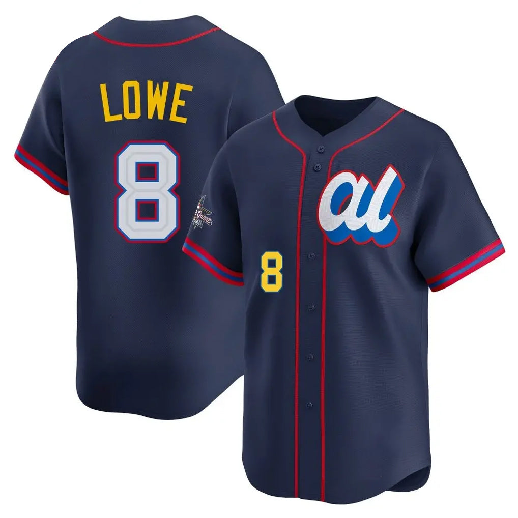 CAdoa TB.Rays #8 Brandon Lowe Player Navy Limited American League All-Star Edition Stitched Jerseys