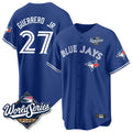 CAdoa T.Blue Jays #27 Vladimir Guerrero Jr Player Blue 2025 World Series Stitched Jersey