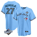 CAdoa T.Blue Jays #27 Vladimir Guerrero Jr Player Light Blue 2025 World Series Game Stitched Jersey
