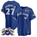 CAdoa T.Blue Jays #27 Vladimir Guerrero Jr Player Navy 2025 American League All Stitched Jerseys