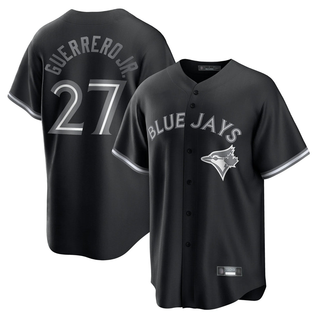 CAdoa T.Blue Jays #27 Vladimir Guerrero Jr Player Black City Connect Limited Stitched Jerseys