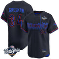 CAdoa T.Blue Jays #34 Kevin Gausman Player Black 2025 World Series City Connect Stitched Jerseys