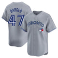 CAdoa T.Blue Jays #47 Addison Barger Player Gray Replica Stitched Jerseys