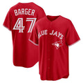 CAdoa T.Blue Jays #47 Addison Barger Player Red Home Limited Game Stitched Jerseys