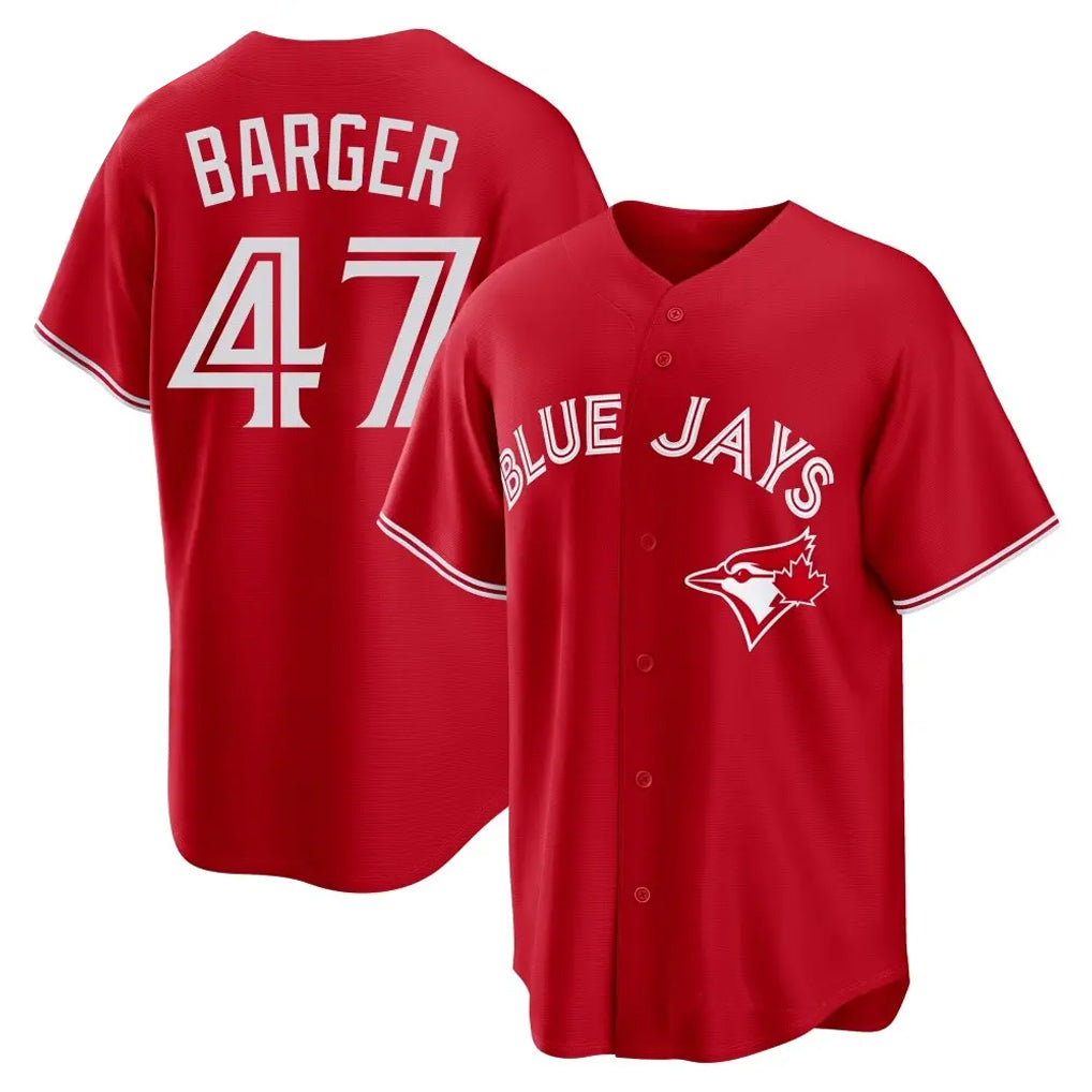CAdoa T.Blue Jays #47 Addison Barger Player Red Home Limited Game Stitched Jerseys