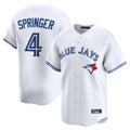 CAdoa T.Blue Jays #4 George Springer Player White Home Limited Stitched Jerseys