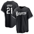 CAdoa T.Rangers #21 Jake Burger Player Black Home Limited Stitched Jerseys