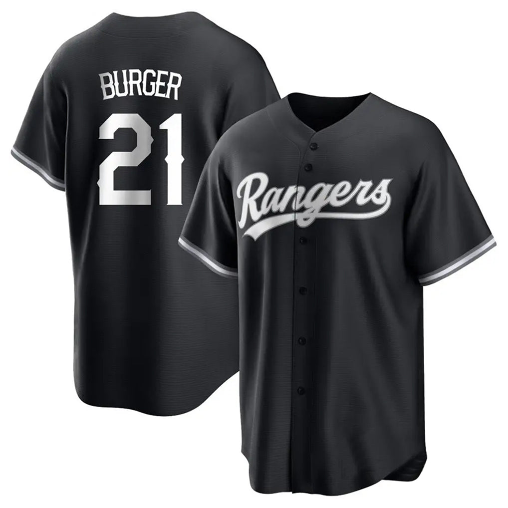CAdoa T.Rangers #21 Jake Burger Player Black Home Limited Stitched Jerseys
