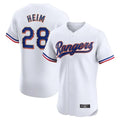 CAdoa T.Rangers #28 Jonah Heim Player White Gold Collection Limited Elite Stitched Jerseys