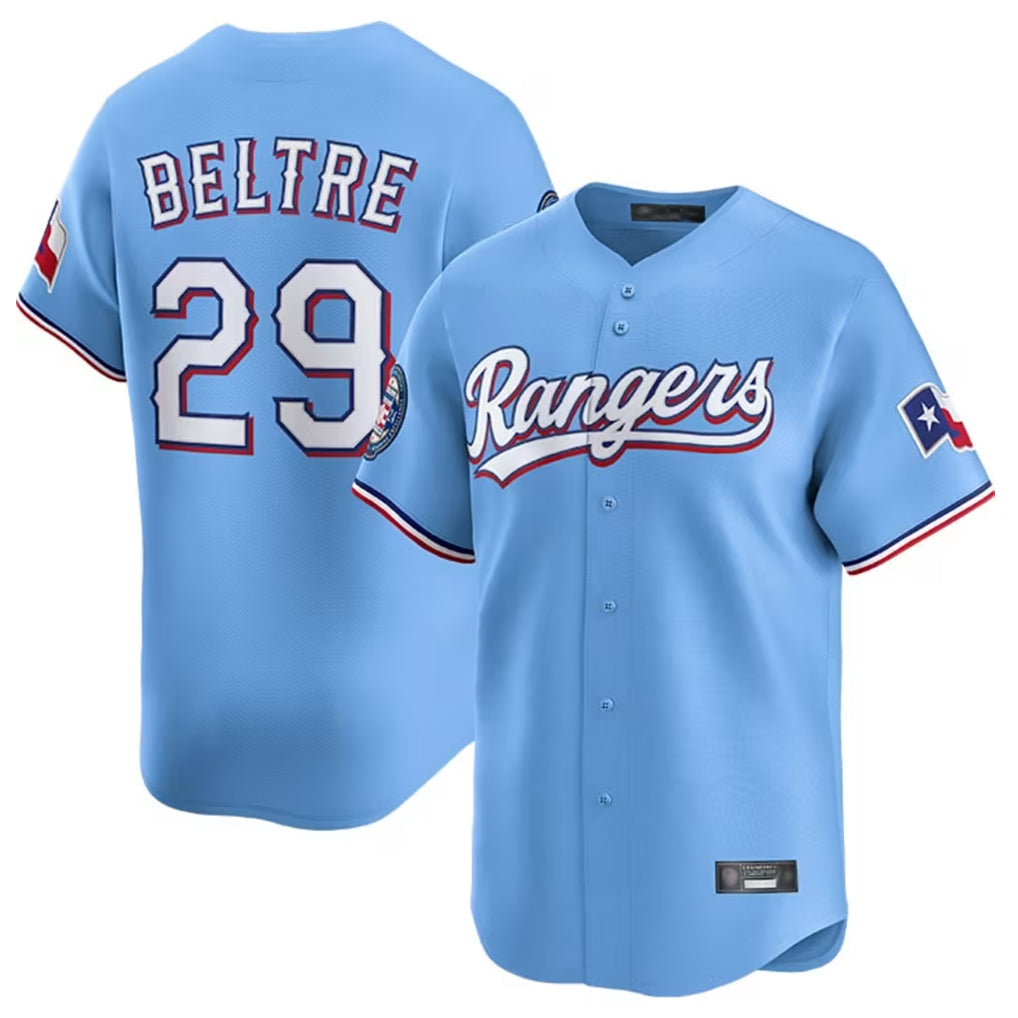 CAdoa T.Rangers #29 Adrian Beltre Player Light Blue Home Limited Stitched Jerseys