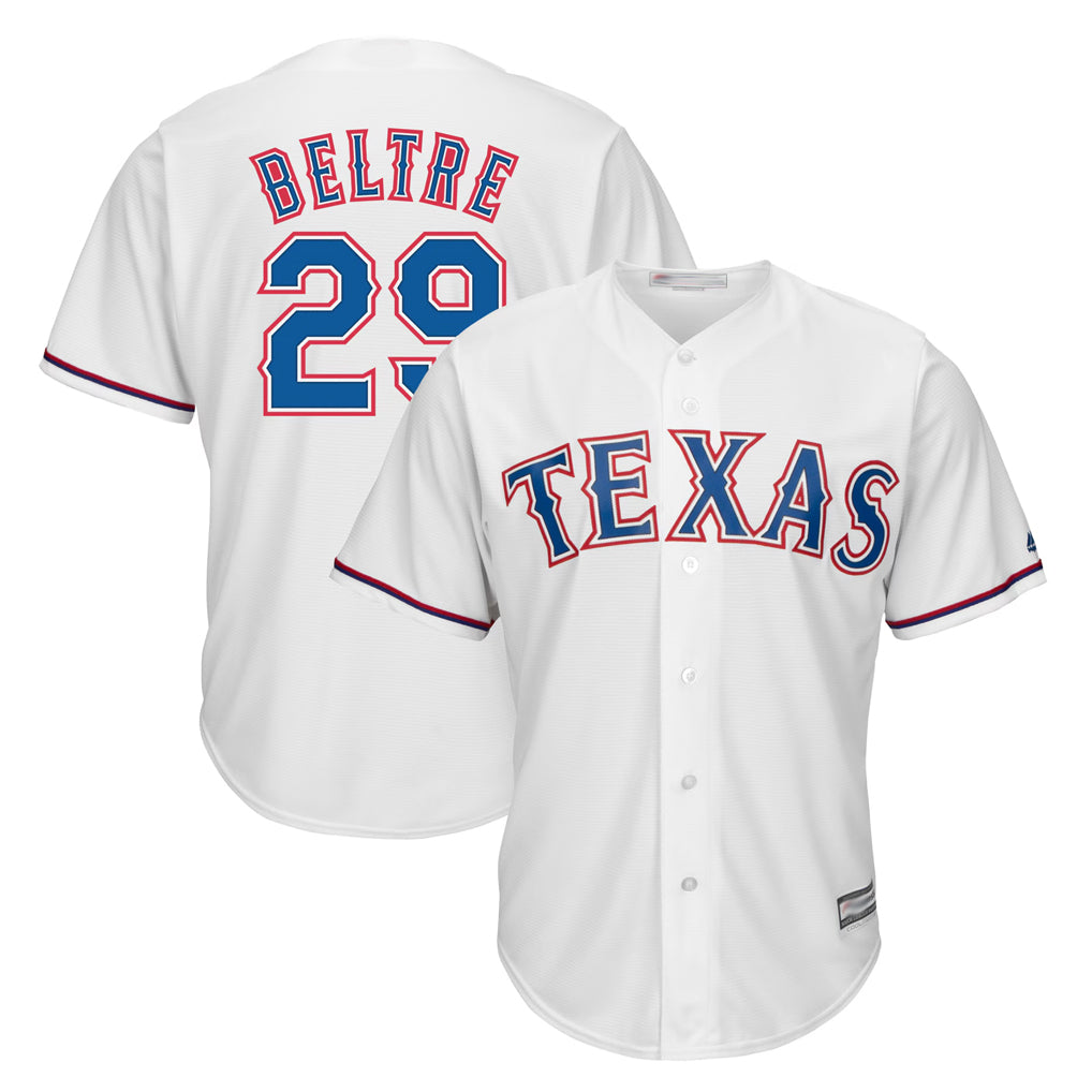CAdoa T.Rangers #29 Adrian Beltre Player White Majestic Home Cool Stitched Jerseys