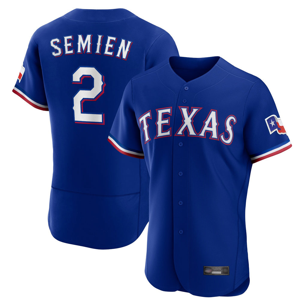 CAdoa T.Rangers #2 Marcus Semien Player Royal Elite Home Limited Stitched Jerseys