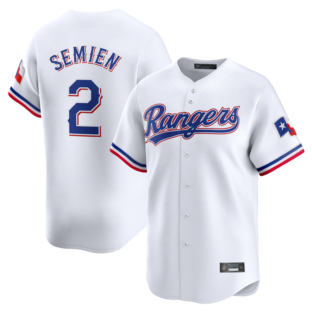 CAdoa T.Rangers #2 Marcus Semien Player White Home Limited Stitched Jerseys