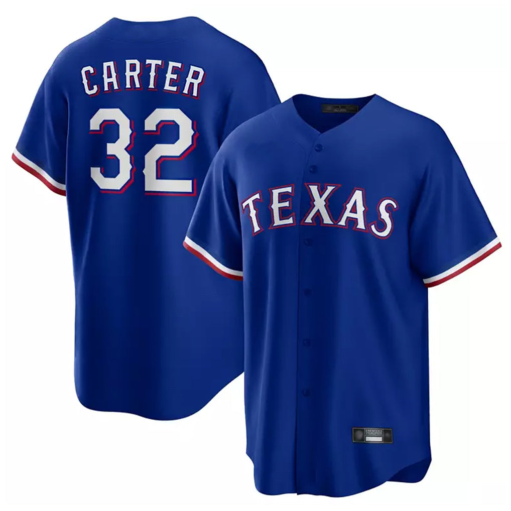 CAdoa T.Rangers #32 Evan Carter Player Royal Home Limited Stitched Jerseys