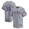 CAdoa T.Rangers #36 Wyatt Langford Player Gray Home Limited Stitched Jerseys