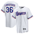 CAdoa T.Rangers #36 Wyatt Langford Player White Home Game Stitched Jerseys