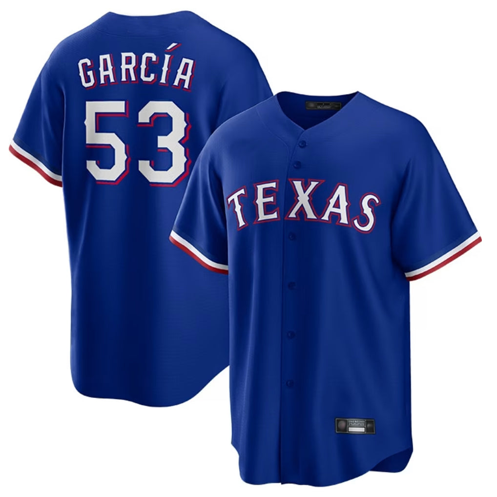 CAdoa T.Rangers #53 Adolis Garcia Player Royal Home Limited Game Stitched Jerseys