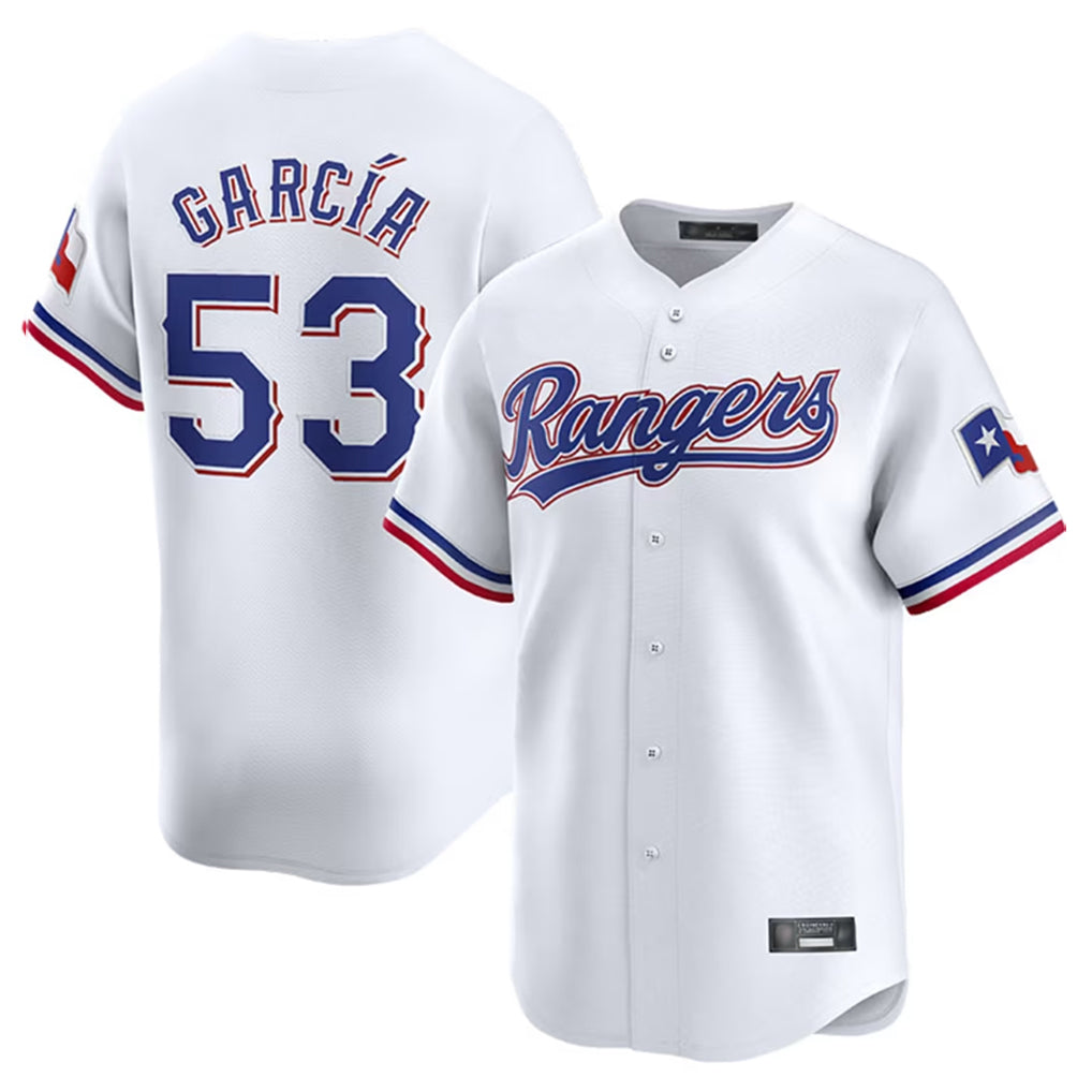 CAdoa T.Rangers #53 Adolis Garcia Player White Home Limited Stitched Jerseys