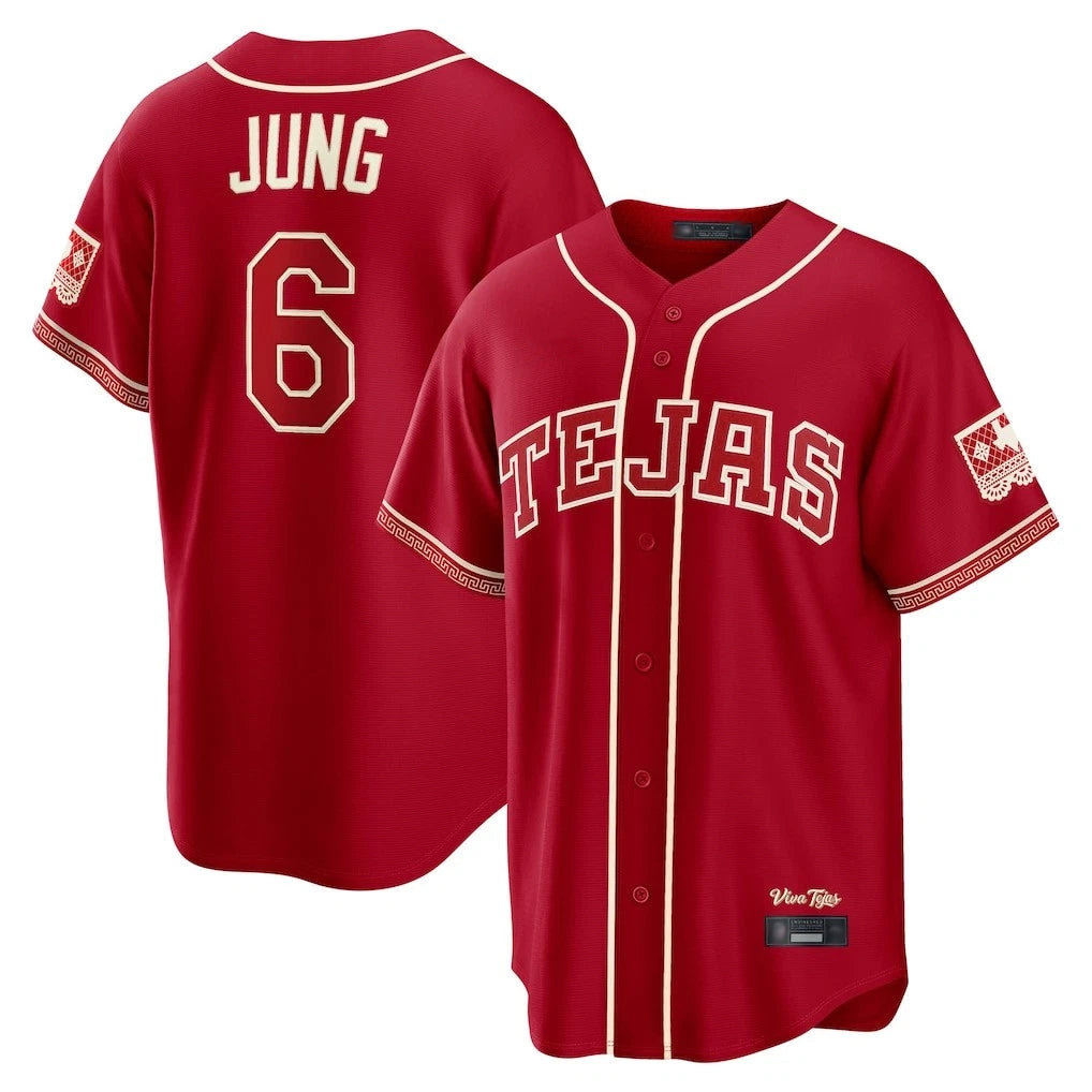 CAdoa T.Rangers #6 Josh Jung Player Red 2026 City Connect Limited Stitched Jerseys