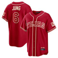 CAdoa T.Rangers #6 Josh Jung Player Red 2026 City Connect Limited Stitched Jerseys