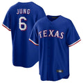 CAdoa T.Rangers #6 Josh Jung Player Royal Limited Home Stitched Jerseys