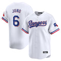 CAdoa T.Rangers #6 Josh Jung Player White&Blue Home Limited Stitched Jerseys