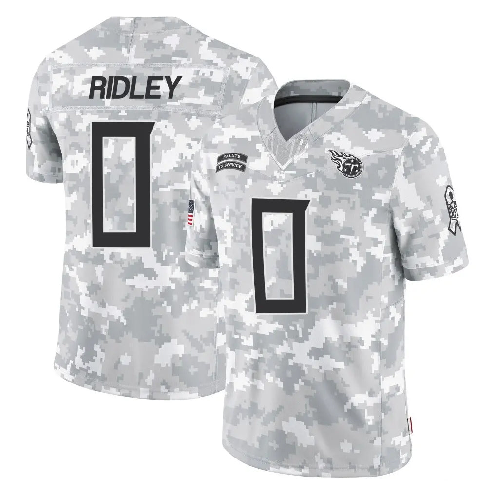 CAdoa T.Titans #0 Calvin Ridley Player Arctic Camo Limited Salute to Service Home Game Stitched Jerseys