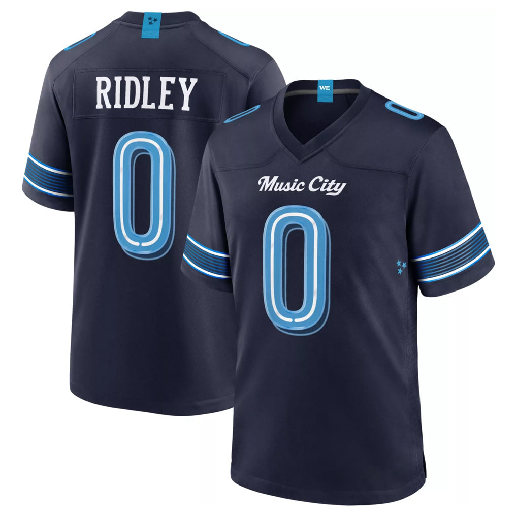 CAdoa T.Titans #0 Calvin Ridley Player Navy 2026 Rivalries Collection Home Game Stitched Jerseys