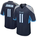 CAdoa T.Titans #11 Jermaine Johnson II Player Navy Home Game Stitched Jerseys