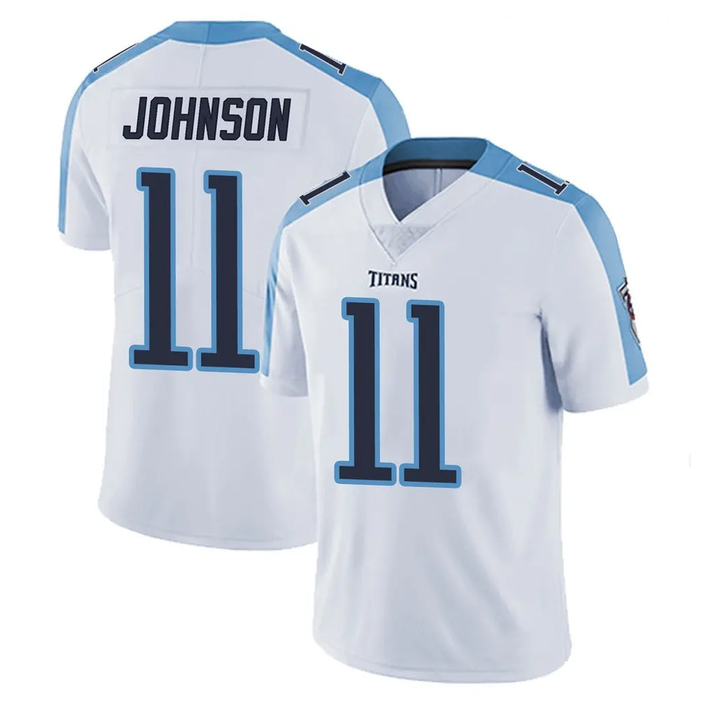 CAdoa T.Titans #11 Jermaine Johnson II Player White Limited Vapor Untouchable Home Game Stitched Jerseys