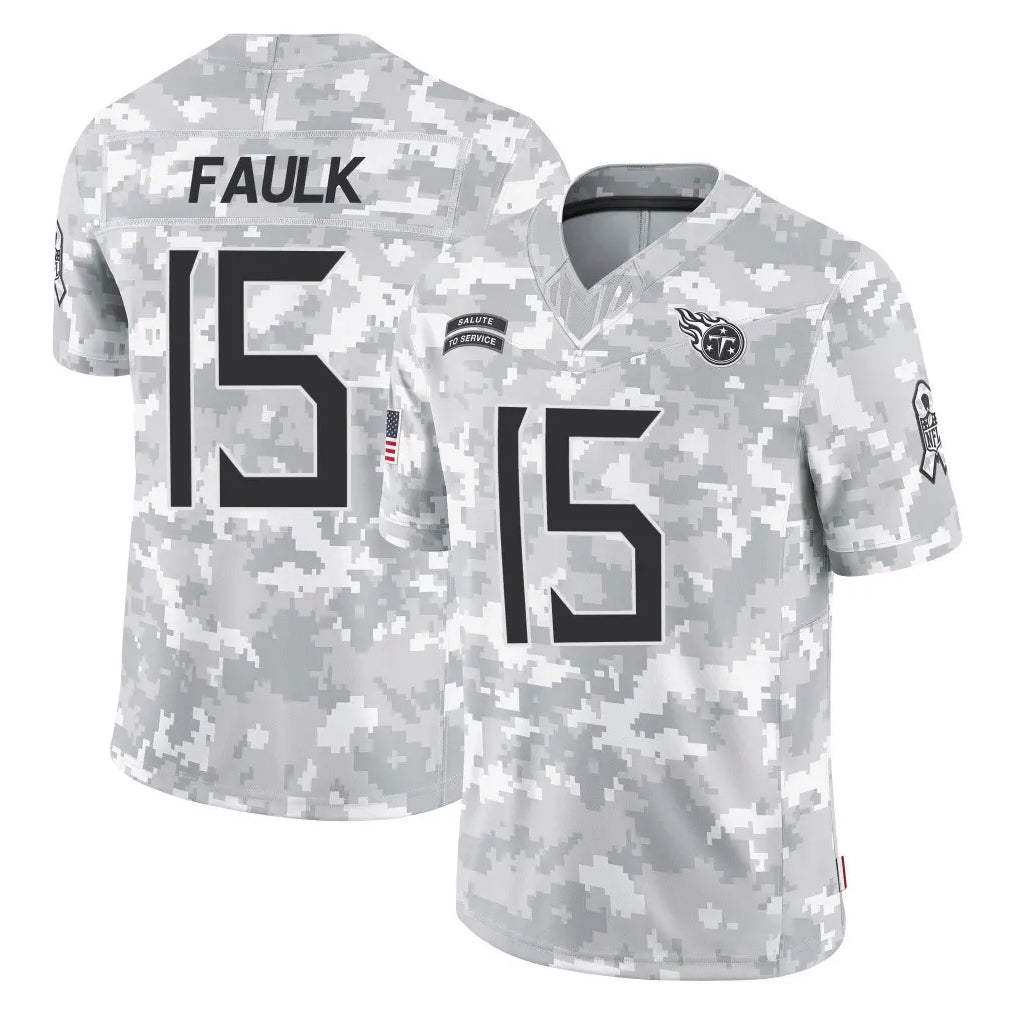 CAdoa T.Titans #15 Keldric Faulk Player Arctic Camo Limited Salute to Service Home Game Stitched Jerseys