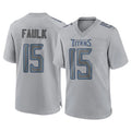 CAdoa T.Titans #15 Keldric Faulk Player Gray Atmosphere Fashion Home Game Stitched Jerseys