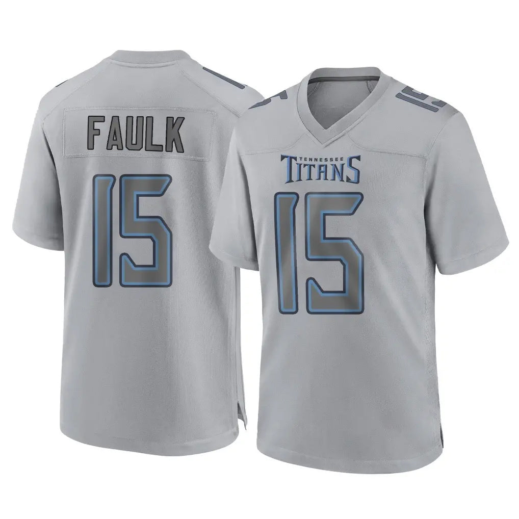 CAdoa T.Titans #15 Keldric Faulk Player Gray Atmosphere Fashion Home Game Stitched Jerseys