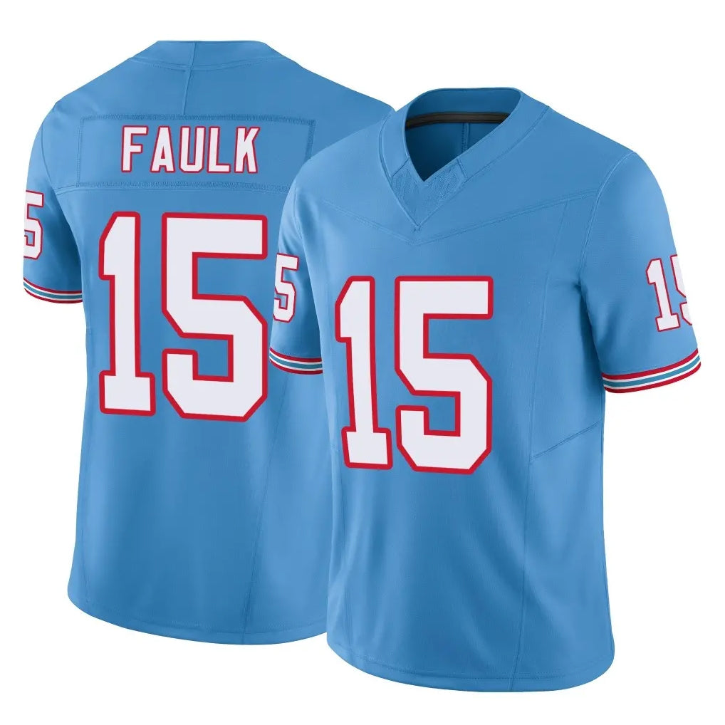 CAdoa T.Titans #15 Keldric Faulk Player Light Blue Limited Vapor F.U.S.E. Home Game Stitched Jerseys