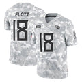 CAdoa T.Titans #18 Cor'Dale Flott Player Arctic Camo Limited Salute to Service Home Game Stitched Jerseys