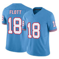 CAdoa T.Titans #18 Cor'Dale Flott Player Light Blue Limited Vapor F.U.S.E. Home Game Stitched Jerseys