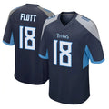 CAdoa T.Titans #18 Cor'Dale Flott Player Navy Home Game Stitched Jerseys