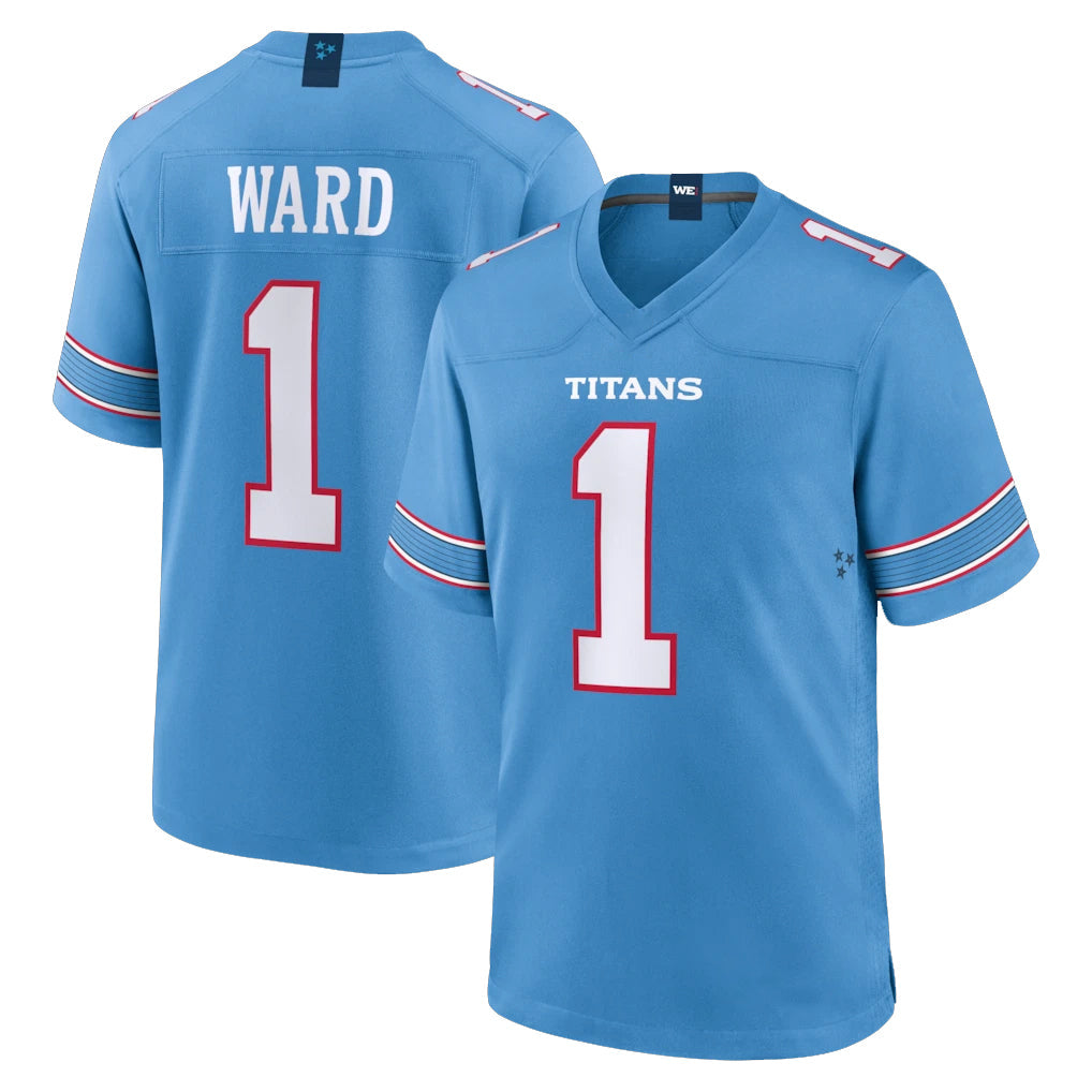 CAdoa T.Titans #1 Cameron Ward Player Light Blue 2026 Game Home Stitched Jerseys