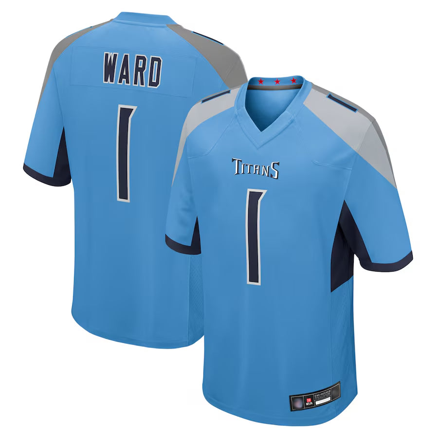 CAdoa T.Titans #1 Cameron Ward Player Light Blue Game Stitched Jerseys