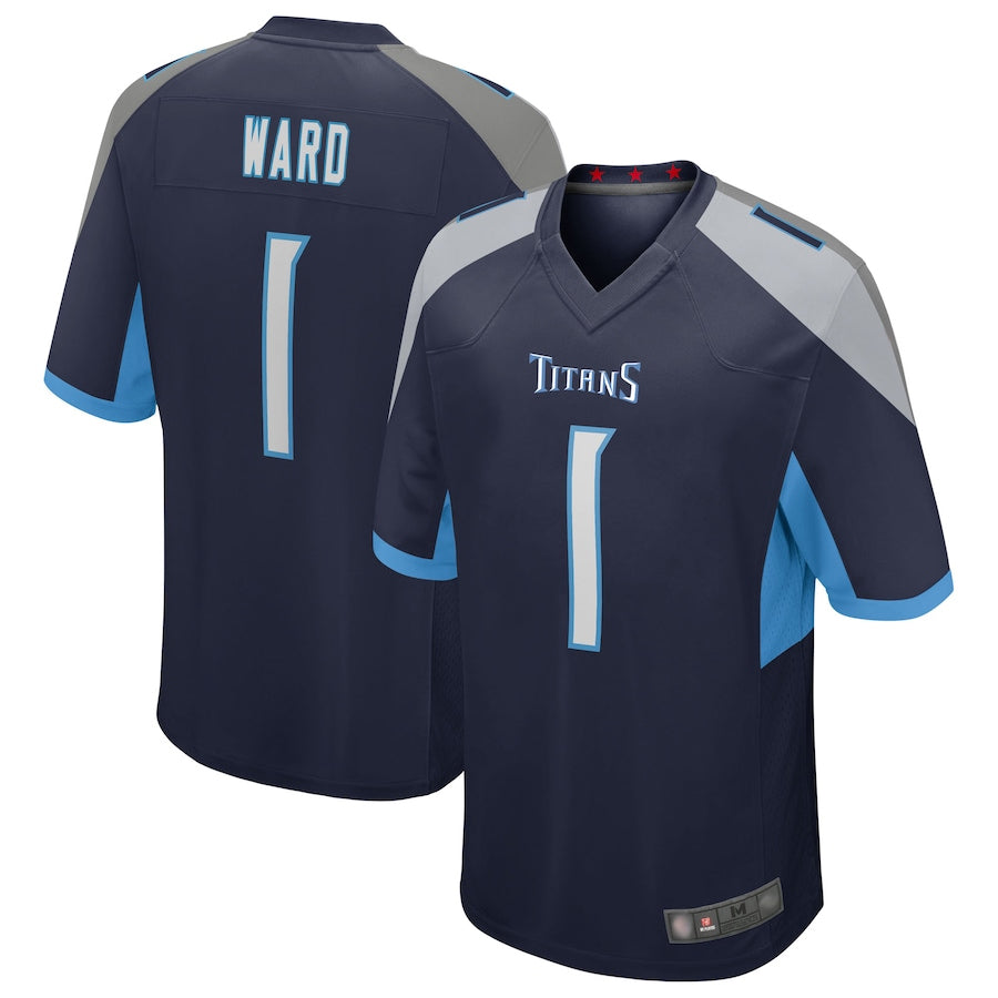 CAdoa T.Titans #1 Cameron Ward Player Navy Game Stitched Jerseys