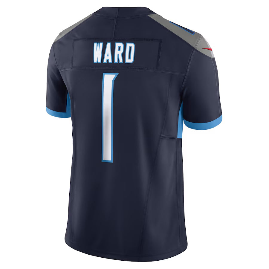 CAdoa T.Titans #1 Cameron Ward Player Navy Vapor F.U.S.E. Limited Stitched Jerseys