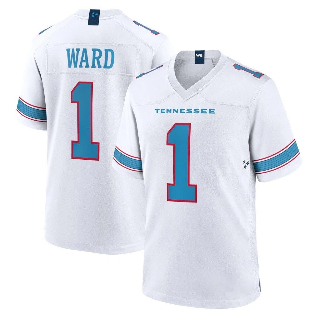 CAdoa T.Titans #1 Cameron Ward Player White 2026 Game Home Stitched Jerseys