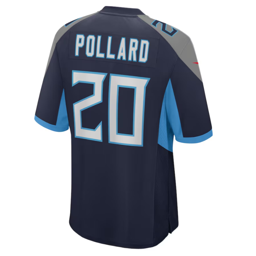 CAdoa T.Titans #20 Tony Pollard Navy Game Player Jersey Stitched Jersey